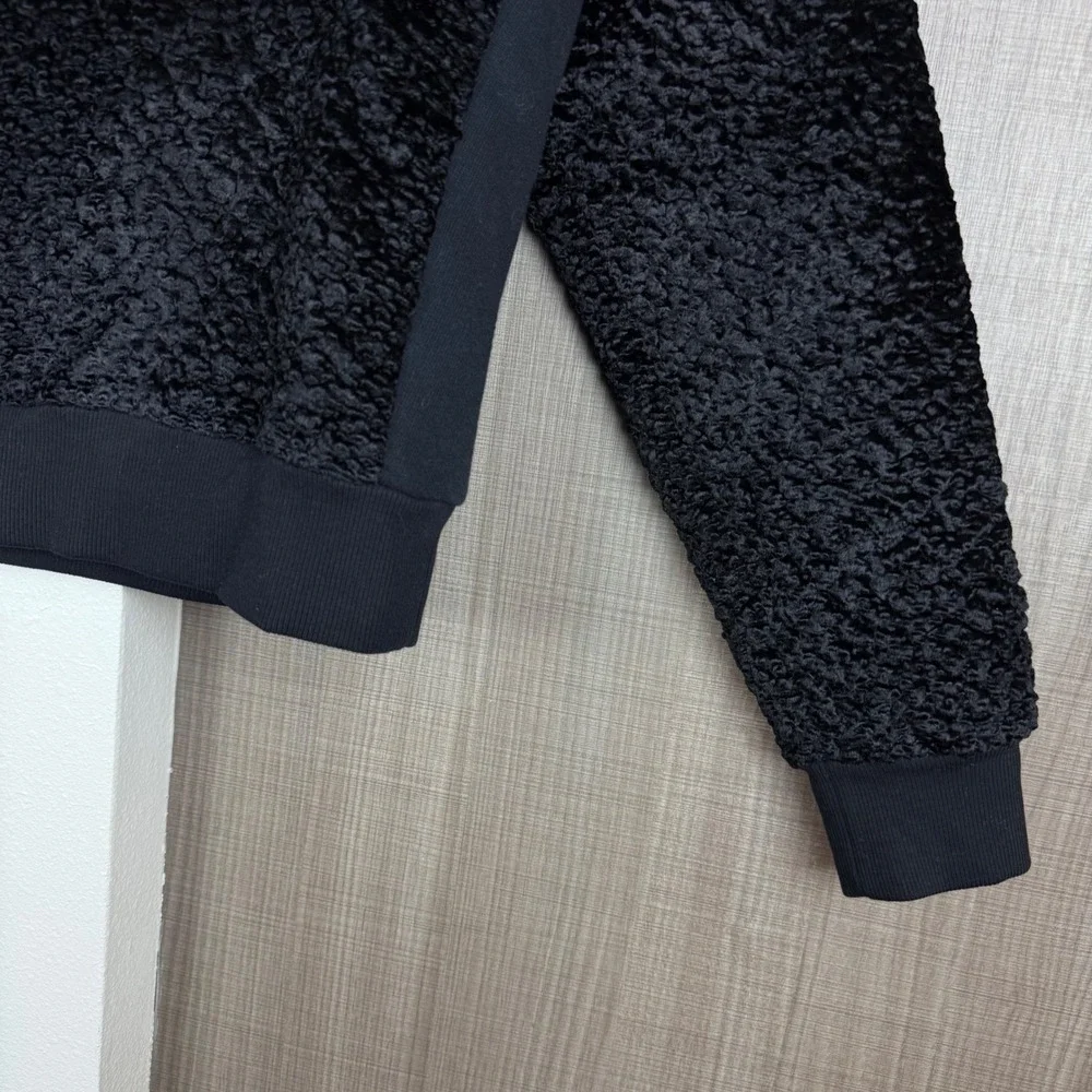 Carven‎ Black Boucle Textured Sweater